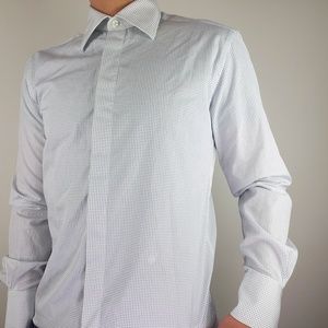 Kilgour Savile Row London Polka Dot Dress Shirt